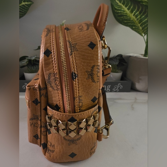 MCM Tan Mini Backpack - Picture 3 of 13